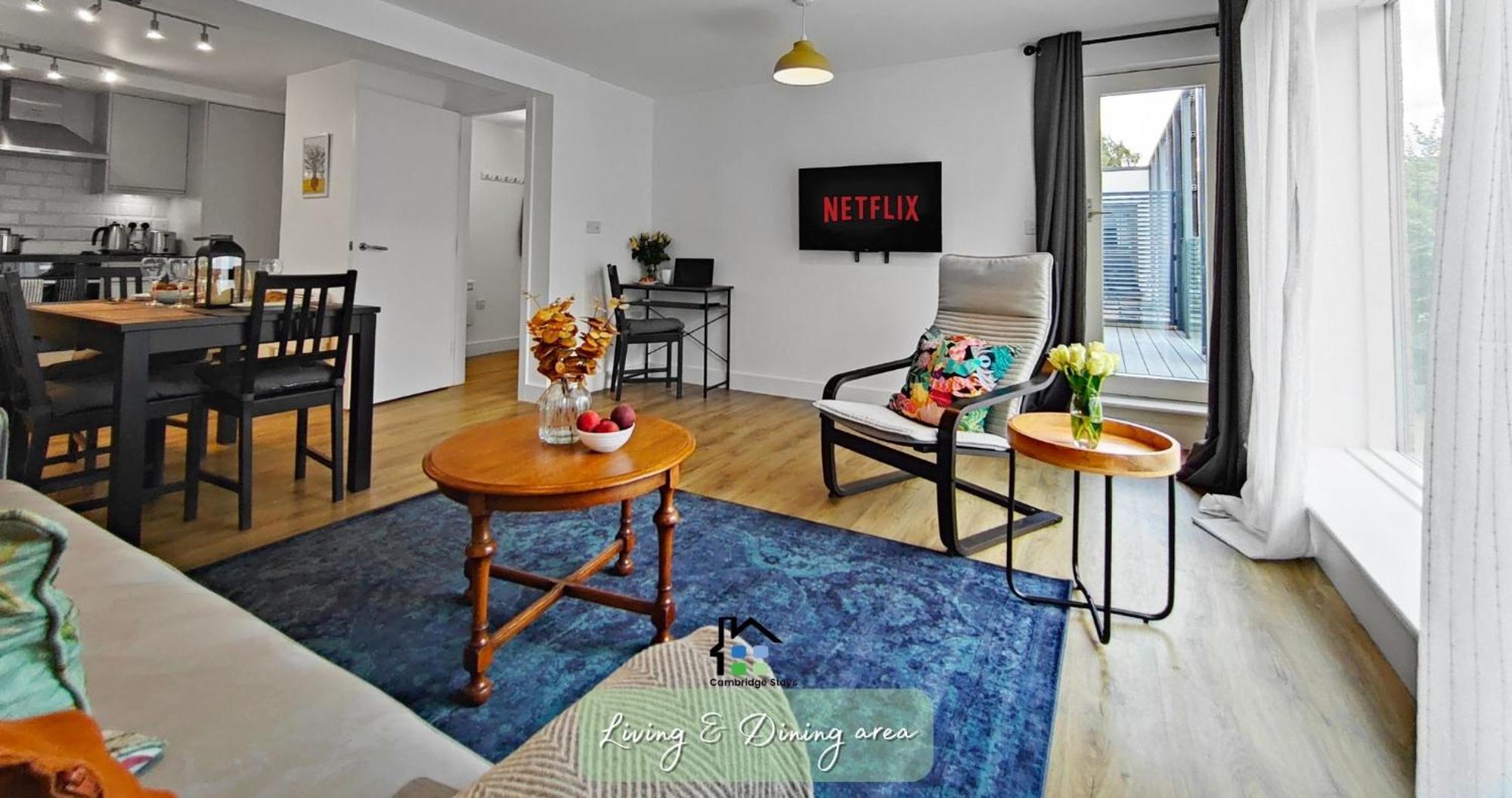 Cambridge Stays Riverside Apart Hotel With 2Br Flats At The City Centre-Parking-Balcony Exteriér fotografie